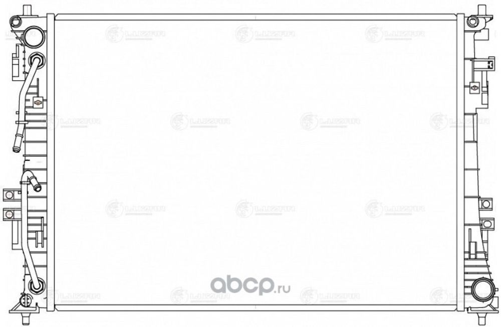 Радиатор основ. алюм. Hyundai Tucson IV (20-) Kia Sportage V (21-) 2.0i AT (LUZAR)