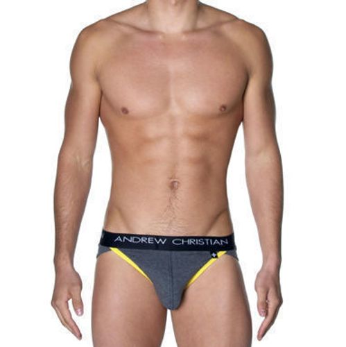 Мужские трусы брифы Andrew Christian Flashlift Brief Pro Charcoal  AC42