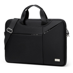GOLF Fabric Briefcase Laptop Bag Large Men"s Black/Gray