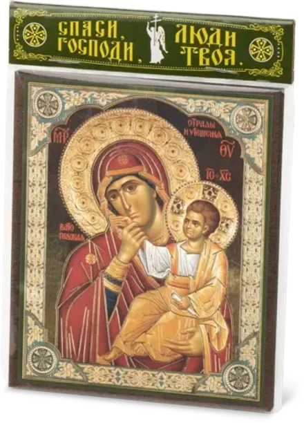 Икона БМ "Отрада и Утешение" 10х12 на МДФ-6