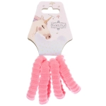 Резинки для волос детские 4шт «Raili fashion», цвет розовый, d-4см (подвес единорог)