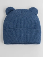 Шапка для мальчика с ушками осенняя