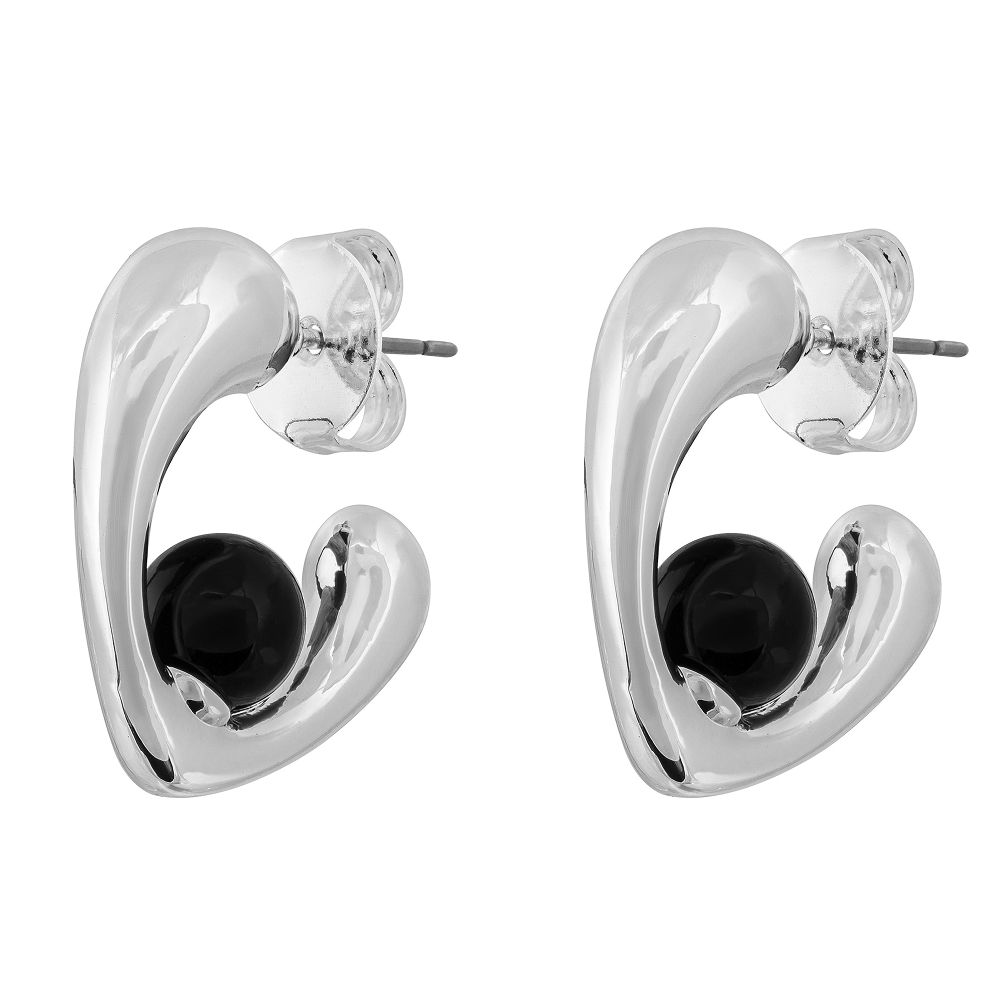 Серьги Fiore Luna BLACK EPOXY ACE31651-02 S