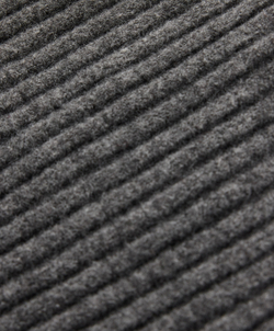 Oysho Трикотажный джемпер на молнии в рубчик, серый