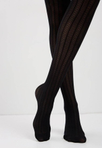 CONTE LACY LINE Колготки женские с ажурным рисунком и полосами