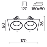 Встраиваемый светильник Technical DL033-2-02B