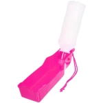 Поилка портативная прогулочная «ЛЮБИМЫЙ БРО», цвет розовый, 20см 250мл