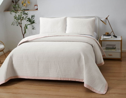 Покрывало 230х250 и 2 наволочки Sofi De MarkO Марисоль кремовое