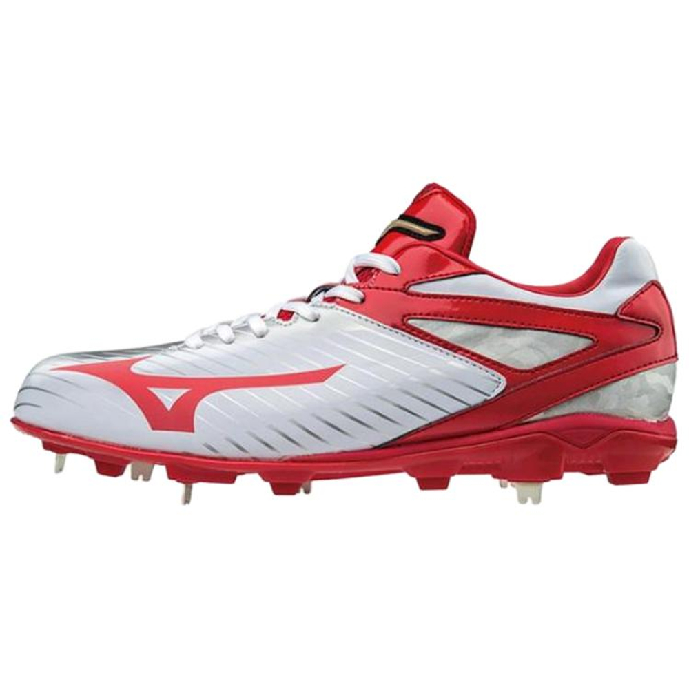 Mizuno Global Baseball Shoes Unisex White Red