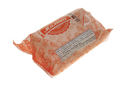 Мыло хозяйственное Малыш 72% 100г в цветной обертке