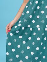 824 Платье "Горох/хаки" SveTekst (Акция)