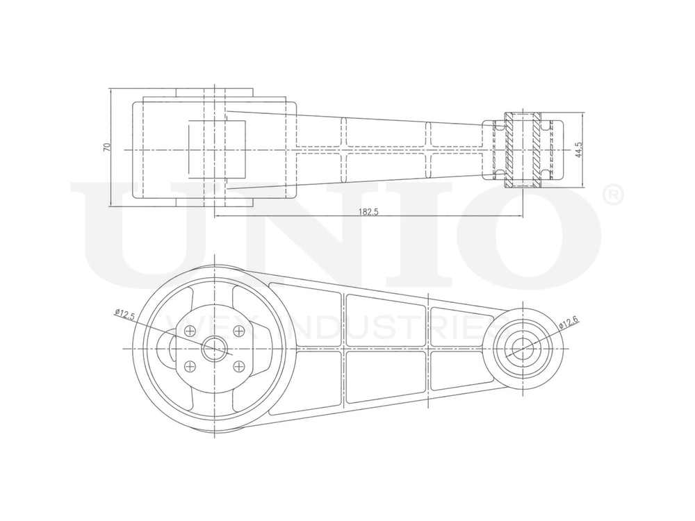 Опора двигателя задняя UNIO RMP-15116
