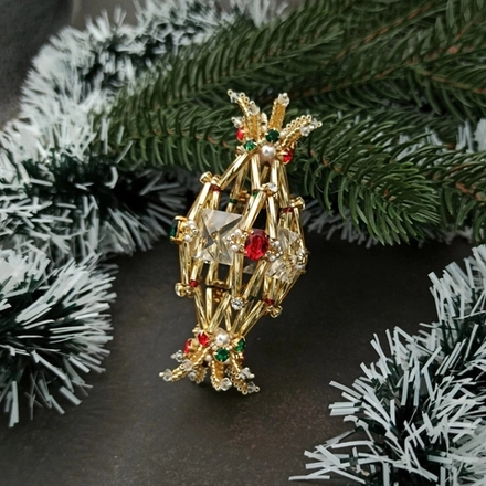 Набор для создания елочной игрушки Конфетка, Gold