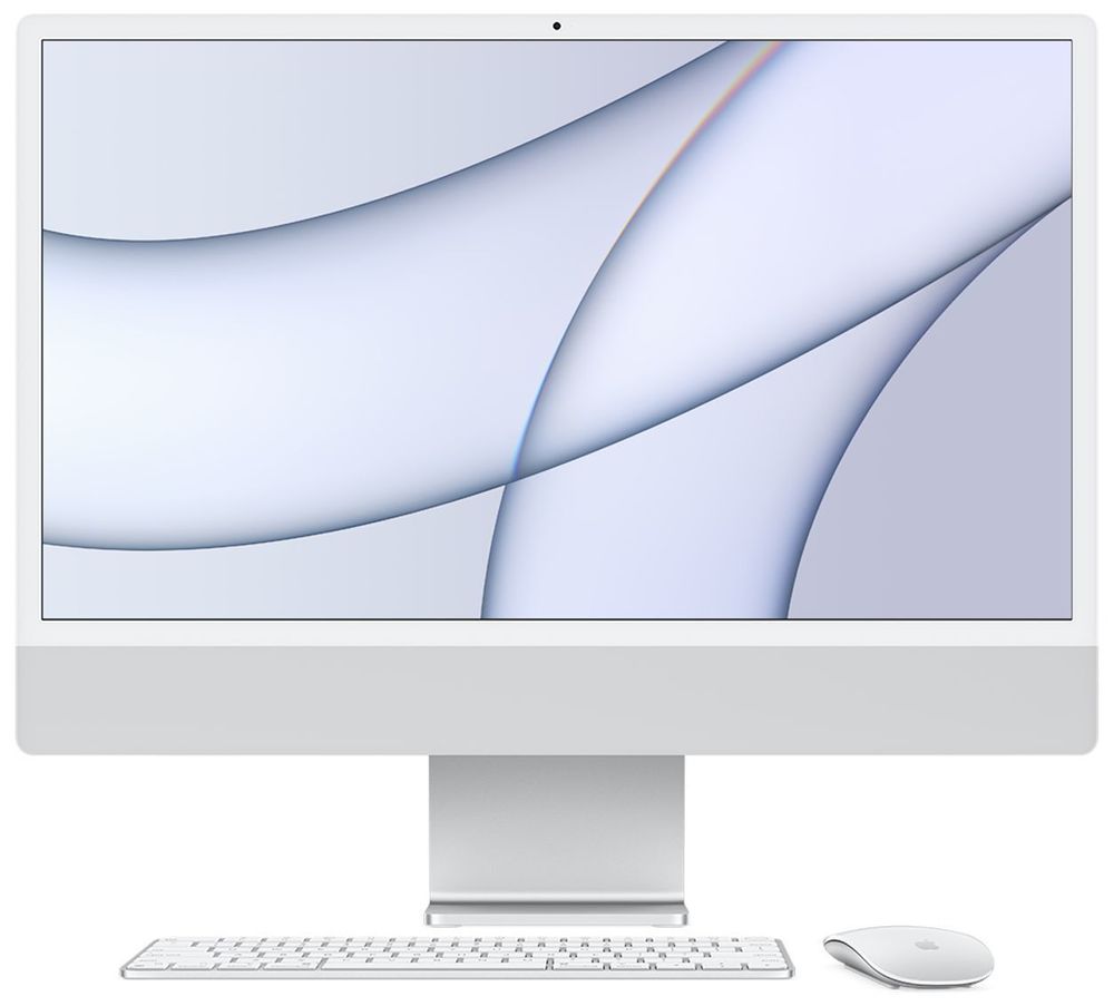 Apple iMac 24” 4.5K Retina, Apple M1 8C CPU, 8C GPU/16GB/512GB SSD Silver (Серебристый)