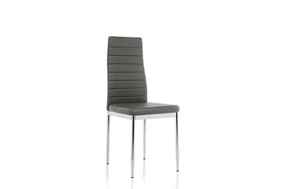 DC2-001 CHROMED/EDC-Y001 PVC GREY (X86TP)(K/D) Стул