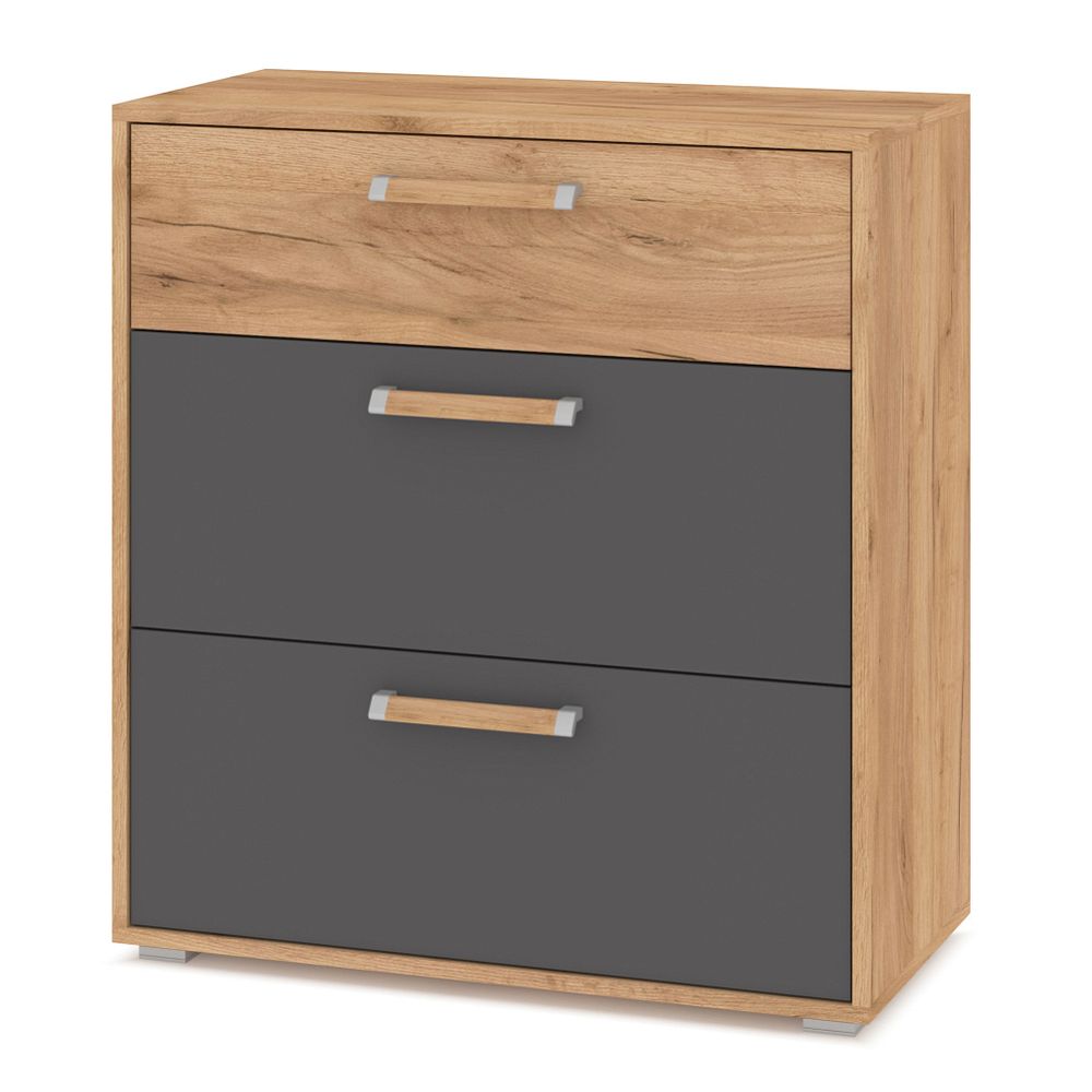 Комод Флорида Ф41 850х782х360  (Золотой дуб/ Графит)