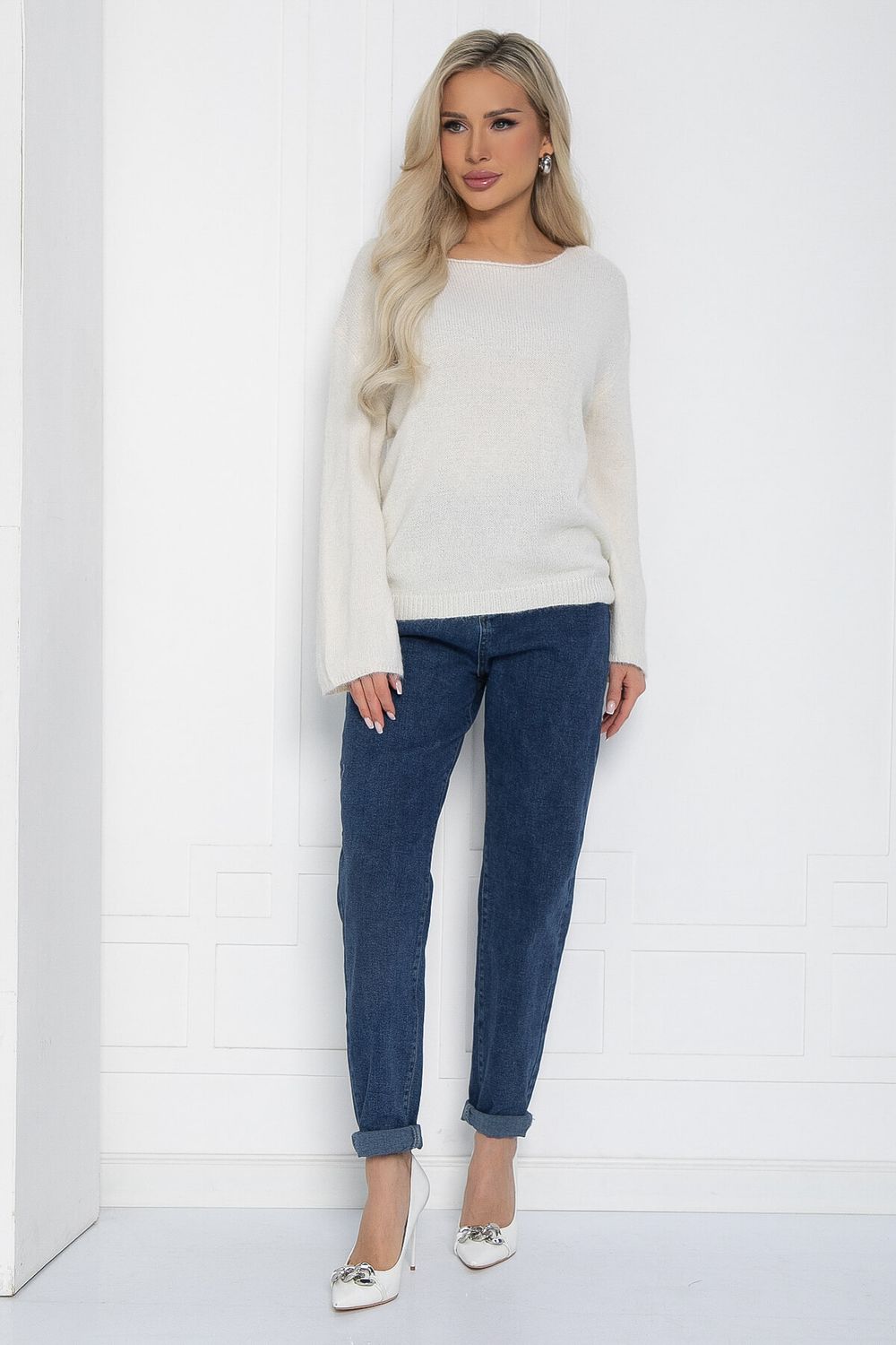 Джемпер Евангелина (экрю) Б12607-5 LT Collection