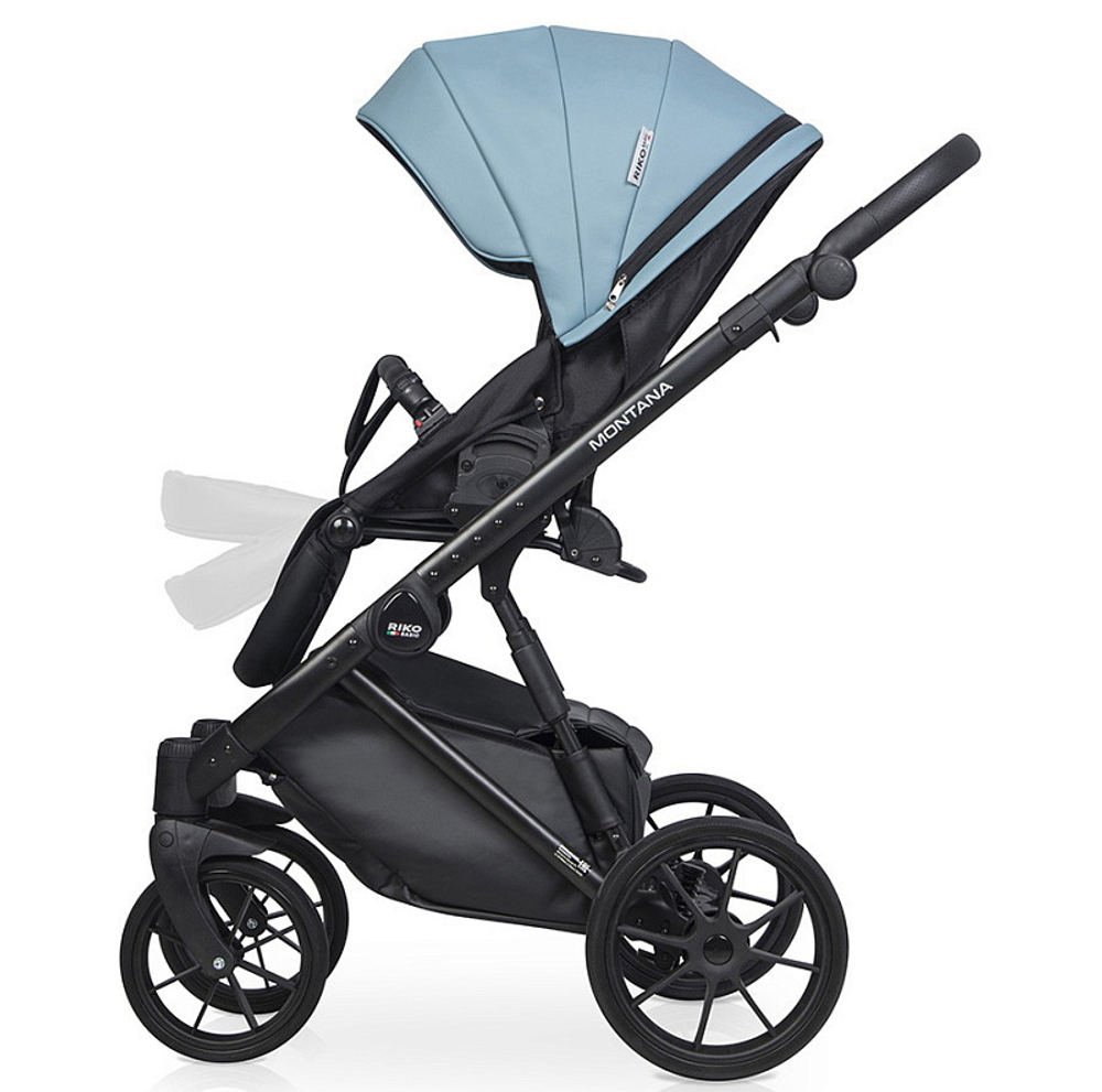 Детская коляска Riko Basic Montana Ecco 2 в 1 16 Blue