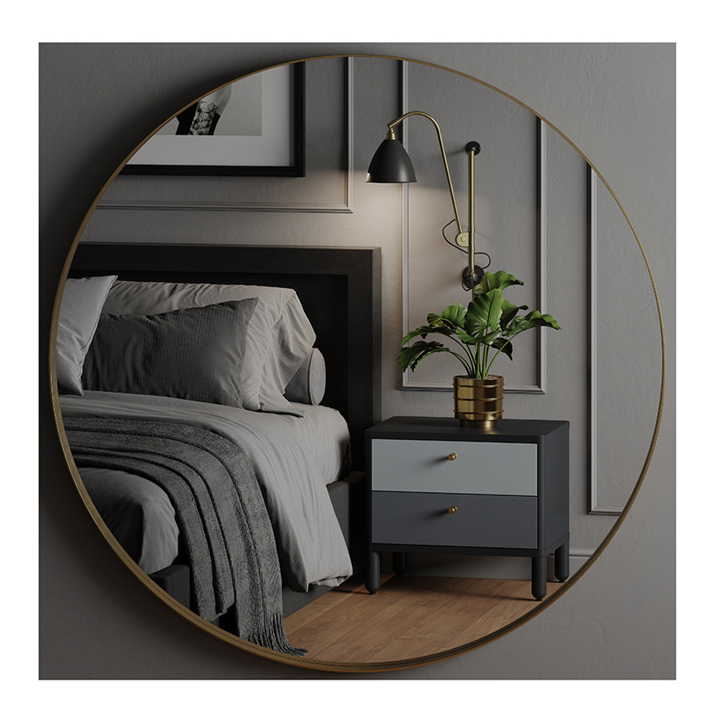 Тумба прикроватная LATITUDE Saga, Hordur, 55х40х50 см, черная