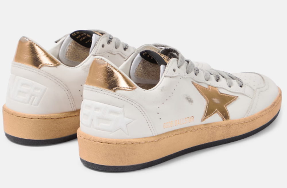 Кеды Golden Goose Ball Star leather sneakers