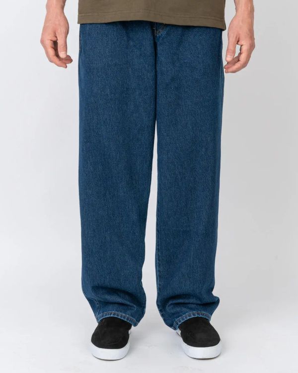 Джинсы Lazy темно-синие - фото 2