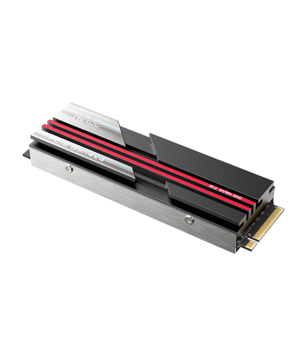 Ssd накопитель Netac SSD NV7000 2TB PCIe 4 x4 M.2 2280 NVMe 3D NAND, R/W up to 7200/6800MB/s, IOPS(R4K) 620K/900K, TBW 1280TB, with heat sink, 5y wty
