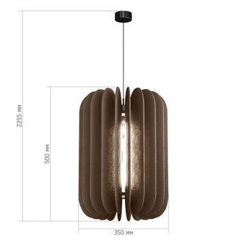 SL3004.453.01 Светильник подвесной ST-Luce Черный/Серый E27 1*60W SENTITO