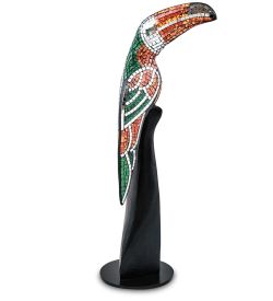 Decor and Gift 23-029-03 Н-р статуэток из трех «Тукан» дерево+стекл.мозаика (50,40,30 см)