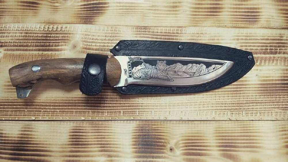 Нож Кизлярский Хазар с кожаными ножнами