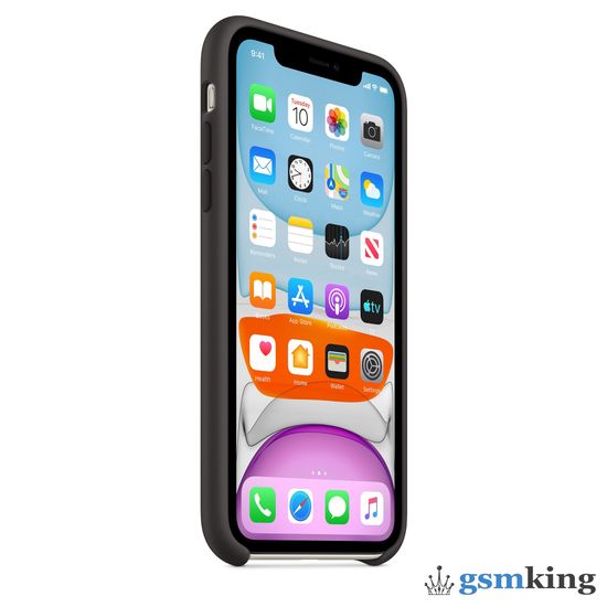 Apple Silicone Case iPhone 11 Black (Чёрный)