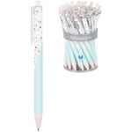 Ручка шариковая автоматическая Greenwich Line "Beauty shapes" синяя, 0,7мм, игольчатый стержень, софт-тач