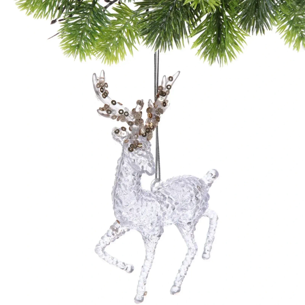 Подвеска «Волшебный стук копытц» 15*9 см, Белый/Золотой блеск