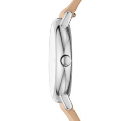 SKAGEN Wrist Watch Quartz Movement Artificial Leather Strap 30mm White Dial Women"s Watch