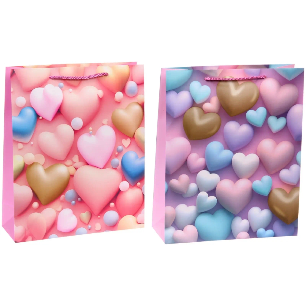 Пакет подарочный «Счастье есть» 26*32*10 см, микс