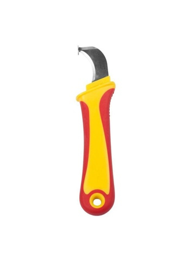 Нож монтажника нержавеющая сталь с "пяткой" Rexant 12-4935