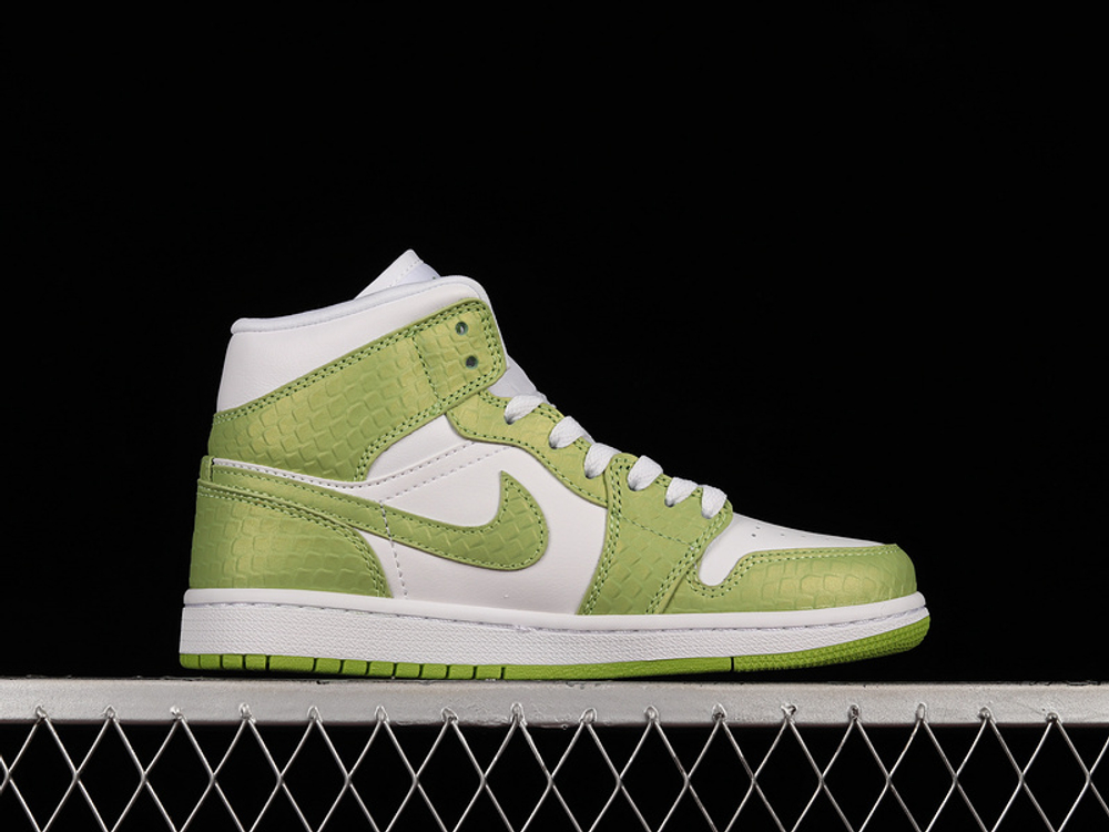 Jordan 1 Mid Green Python