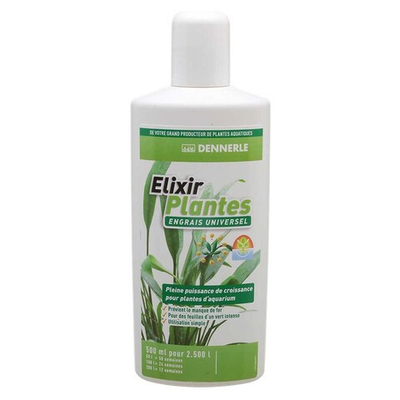 Dennerle Plant Elixir 500 мл - жидкое удобрение для всех аквариумных растений (на 2500 л)