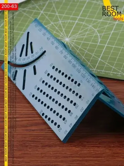Строительная линейка угловая 3D / Линейка угольник столярная
