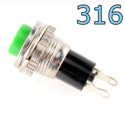Кнопка PS - 316 зеленая