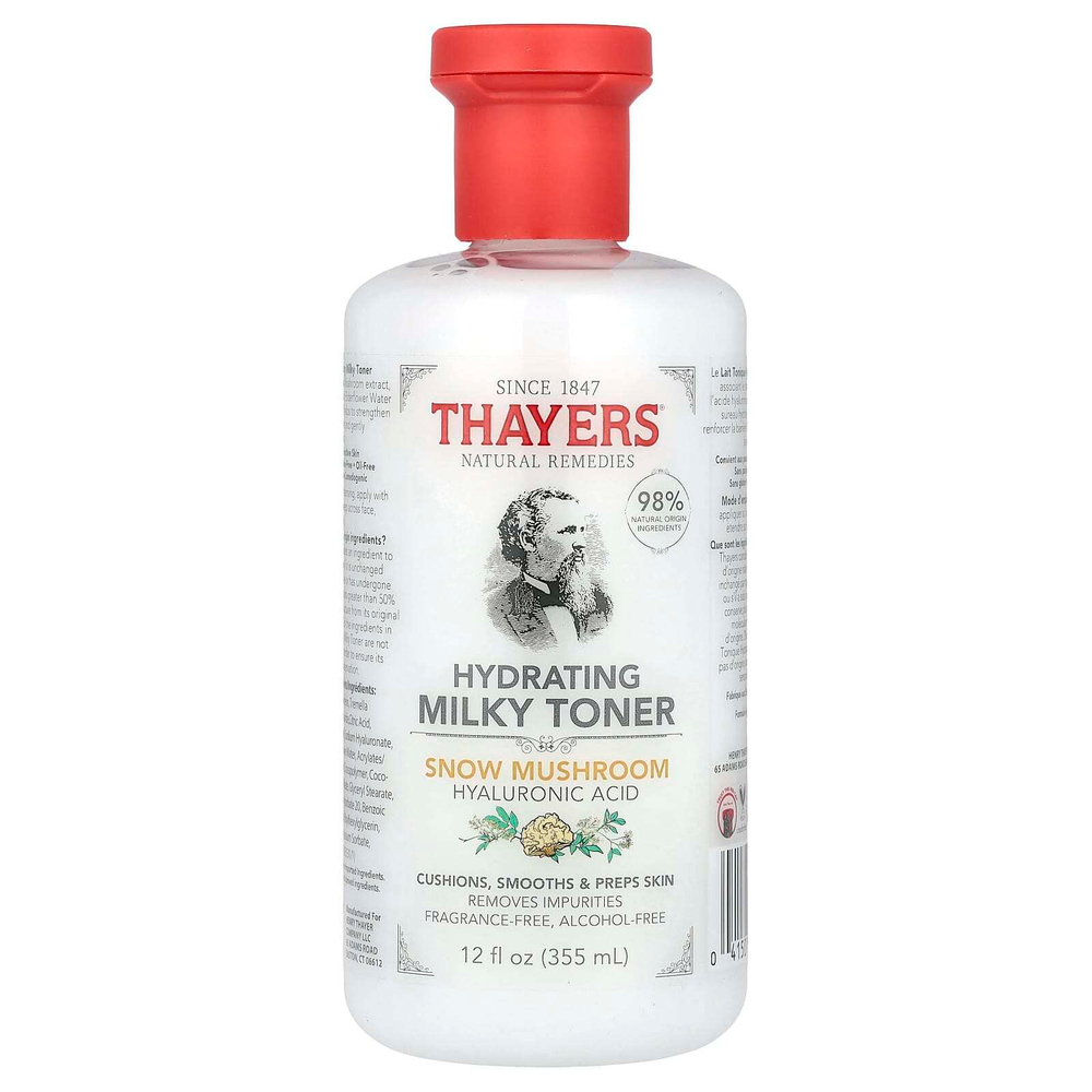 Thayers, Увлажняющий молочный тонер, снежный гриб, без спирта, без отдушек, 355 мл (12 жидк. унц.)