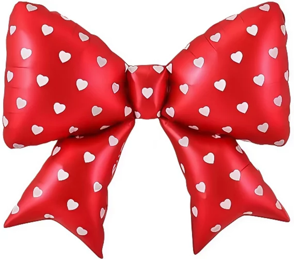 Купить фигуру из фольги с гелием бантик красный