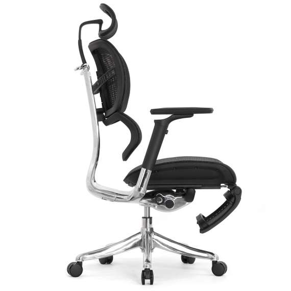 Кресло EXPERT 2 FLY RFYM 01 (сидение MAX с подножкой, подлокотник 6D(360), сетка черн/каркас черн)