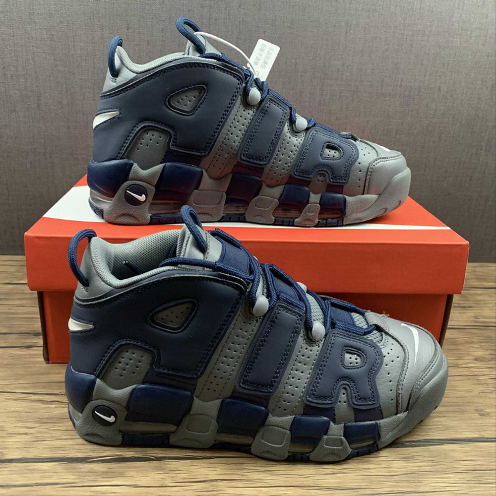 Nike Air More Uptempo Cool Grey Midnight Navy