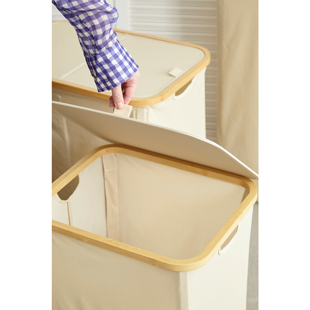 Корзина для белья neat tall, 41х35х74 см, молочная