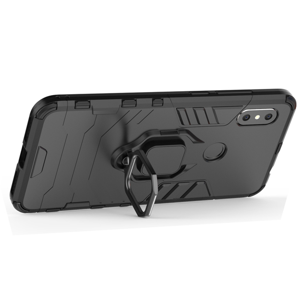 Противоударный чехол с кольцом Panther Case для Xiaomi Redmi Note 6 Pro