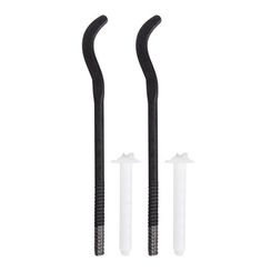 Комплект плоских кронштейнов с дюбелями 7,2х170мм, черные