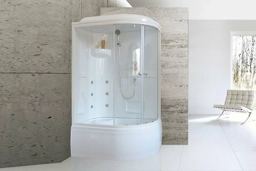 Душевая кабина Royal Bath RB8120BK2-T 120x80 профиль белый/стекло прозрачное