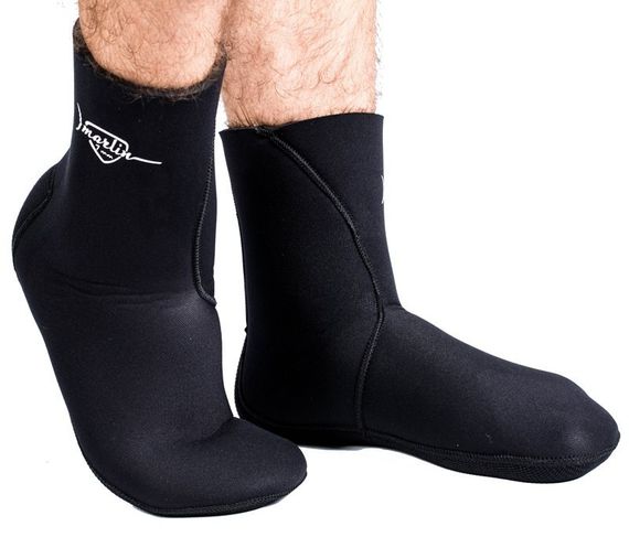 Носки Marlin Anatomic Duratex 10 мм Черные
