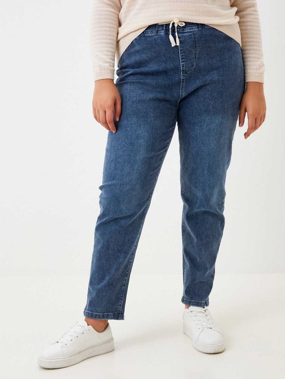 Джинсы на резинке больших размеров