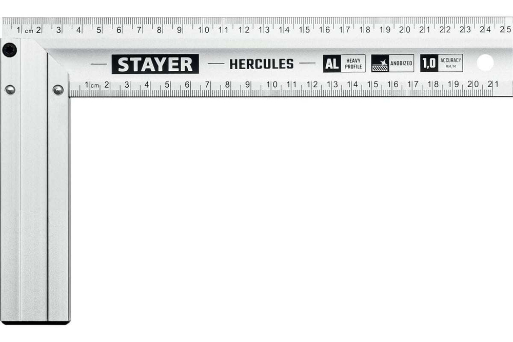 Жесткий столярный угольник STAYER Hercules 250 мм 3432-25